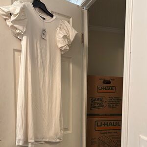 Express Cream Puff Sleeve Top